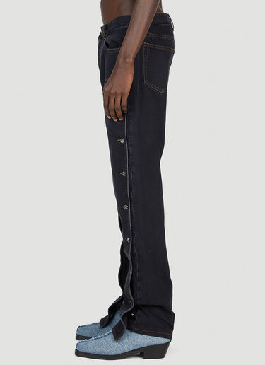 Y/Project Button Panel Jeans Black ypr0152024