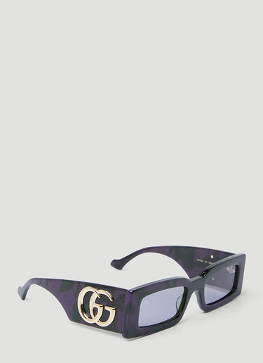 Gucci GG 矩形太阳镜 紫色 gus0254009