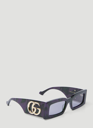 Gucci GG長方形サングラス パープル gus0254009