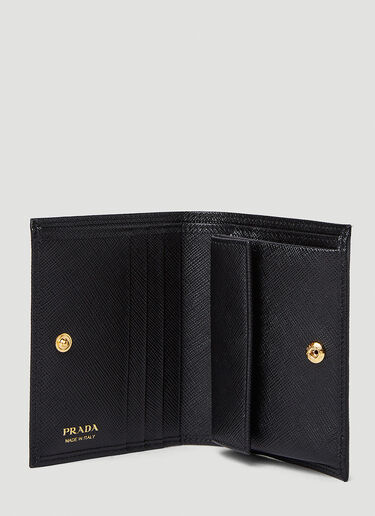 Prada Triangle Logo Bifold Wallet Black pra0250013