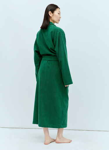 Tekla Terrycloth Classic Bathrobe Green tek0355013