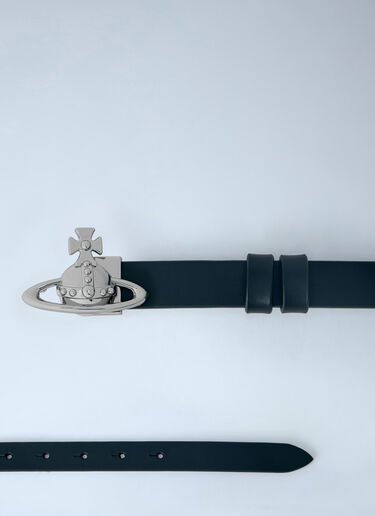 Small Orb Buckle Belt Vivienne Westwood Small Orb Buckle Belt Black vvw0263034