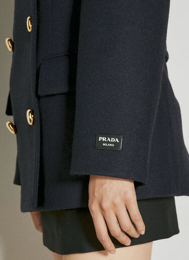Double-Breasted Wool Jacket Prada Double-Breasted Wool Jacket Navy pra0254002