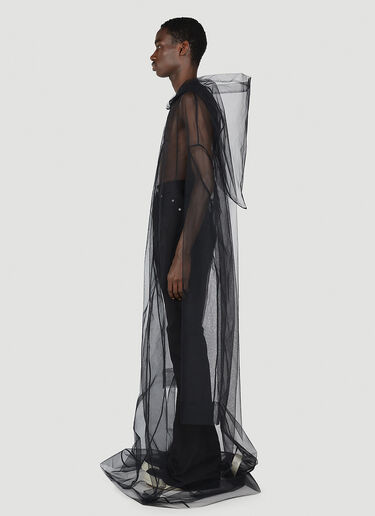 Rick Owens Flyproof Kaftan Coat Black ric0152003