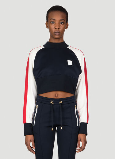 Balmain Raglan Sweatshirt Blue bln0253021