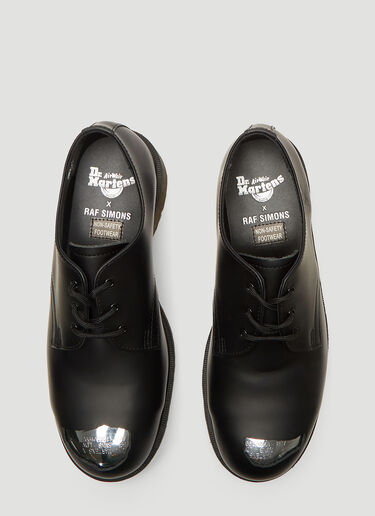 Raf Simons X Dr. Martens Exposed Steel Toe Shoes Black raf0138025