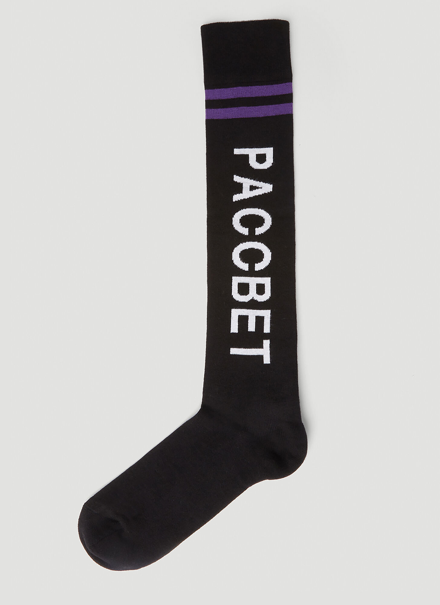 Rassvet High Logo Intarsia Socks Male Black