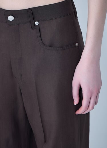 Tailored Geth Pants Rick Owens Tailored Geth Pants Dark Brown ric0263030