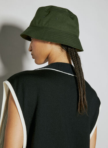 Y-3 Logo Embroidery Bucket Hat Green yyy0354021