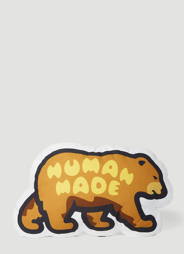 Brown Bear Cushion Human Made Brown Bear Cushion Brown hmd0152030