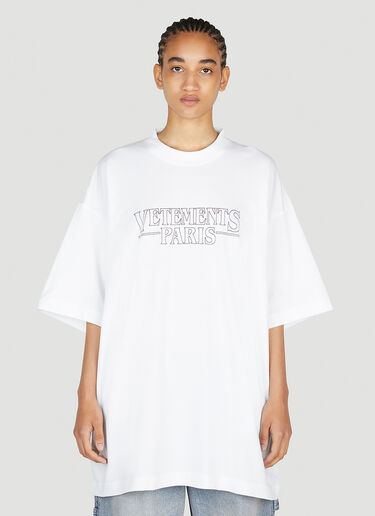 VETEMENTS Logo T-Shirt White vet0254013