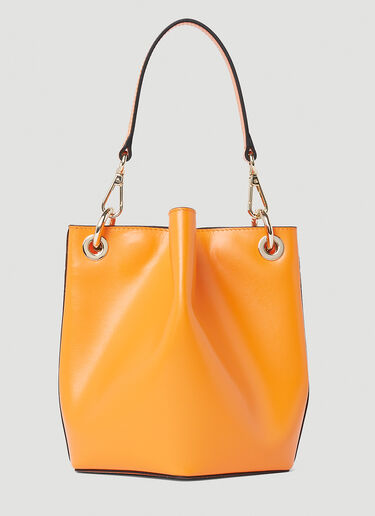 GANNI Banner Diamond Small Bucket Bag Orange gan0252043