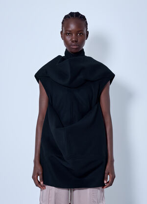 Rick Owens Pelican Tunic Top Black ric0265012