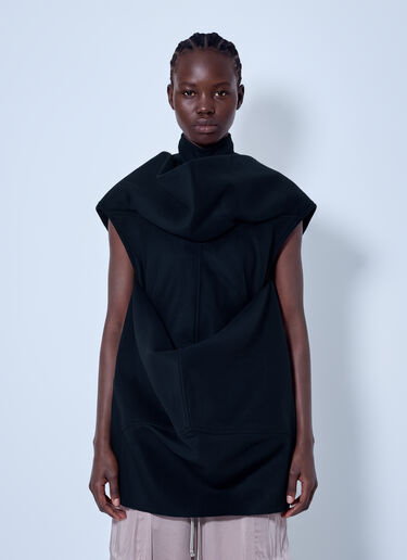 LN-CC® - Rick Owens: Pelican Tunic Top - Black Rick Owens Pelican Tunic Top Black ric0265012