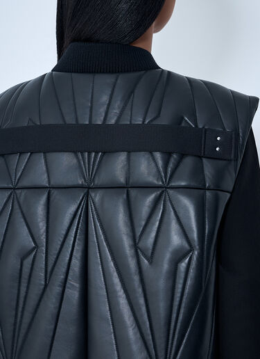 Moncler x Rick Owens Geocamo Flight Leather Hooded Gilet Black mcs0363008