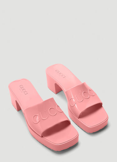 Gucci Rubber Mules Pink guc0241082