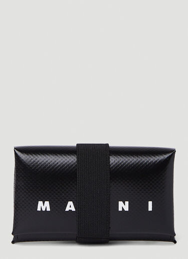 Marni Origami Trifold Wallet Black mni0151023