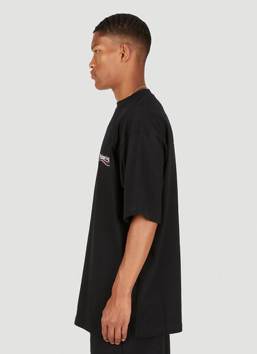 Balenciaga Logo Print T-Shirt Black bal0149022