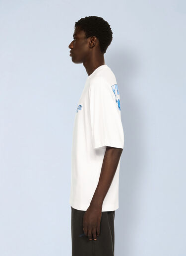 Cloudy Arrow Skate Logo T-Shirt Off-White Cloudy Arrow Skate Logo T-Shirt White ofw0162017