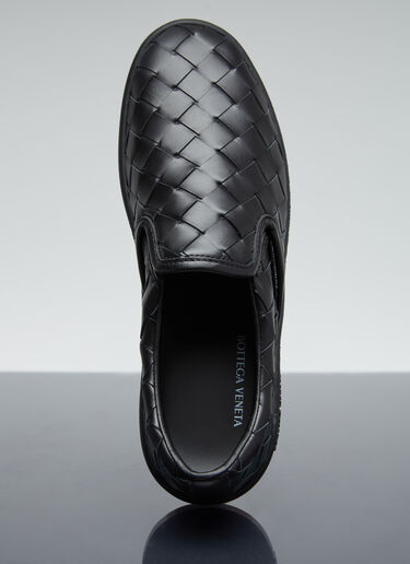 Bottega Veneta Intrecciato Slip-On Shoes Black bov0255104