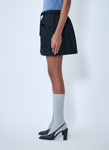 Prada Re-Nylon Belted Mini Skirt Black pra0264034