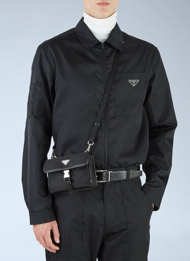 Prada Re-Nylon Phone Crossbody Bag Black pra0145046