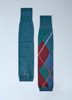 Vivienne Westwood Argyle Arm Warmers Green vvw0265024