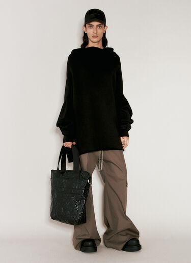 Rick Owens Crinkled Tote Bag Black ric0155046