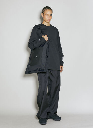 Y-3 Sac Cabas de Luxe avec Logo Imprimé Noir yyy0356027