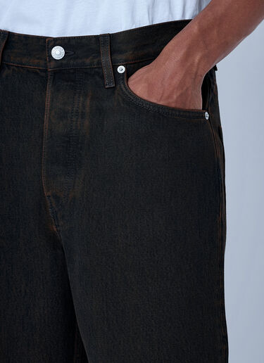 LN-CC® - Dries Van Noten: Pine Denim Jeans - Dark Brown Dries Van Noten Pine Denim Jeans Dark Brown dvn0165010
