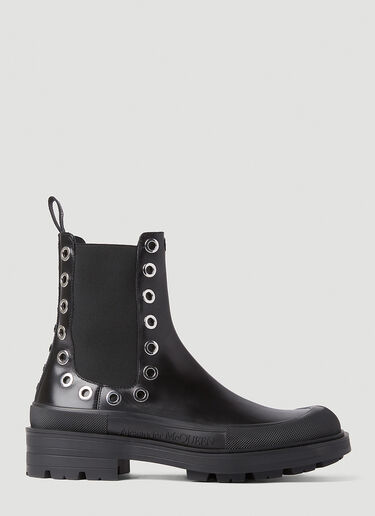 Alexander McQueen Eyelet Boots Black amq0151045