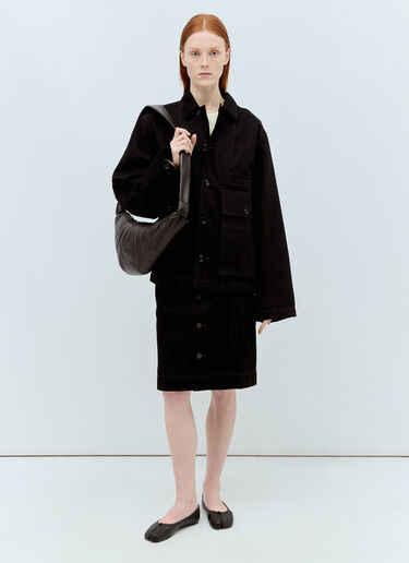 Lemaire 中号牛角斜挎包 棕色 lem0362009