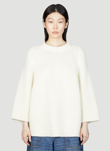 オーバーサイズ ウールカシミア T シャツ Bottega Veneta オーバーサイズ ウールカシミア T シャツ クリーム bov0255013