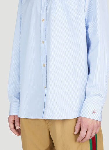 Gucci 핀스트라이프 에센셜 셔츠 블루 guc0153039