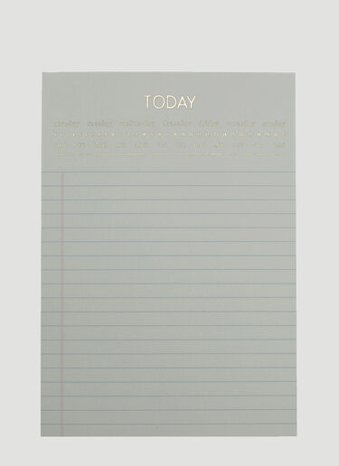 House of Today Gold Foil Notepad White wps0638203