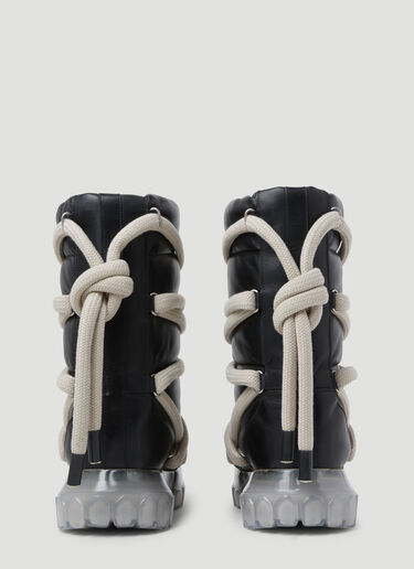 Lunar Tractor Padded Leather Boots Rick Owens Lunar Tractor Padded Leather Boots Black ric0153026