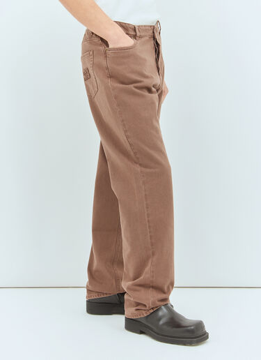 Miu Miu Five-Pocket Jeans Brown miu0359005