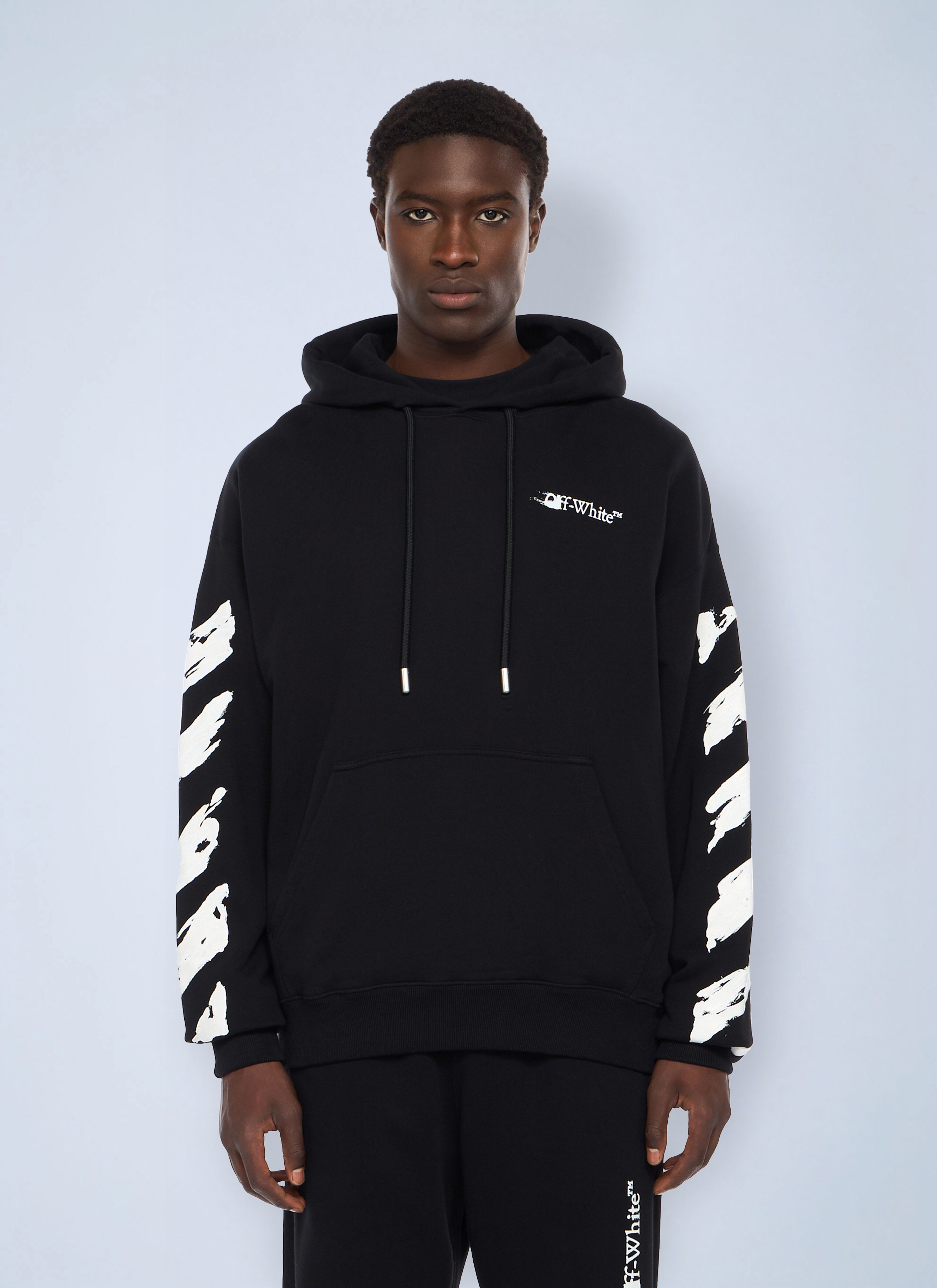 Off-White Men's' Ink Arrow Skate Hooded Sweatshirt in Black | LN-CC®