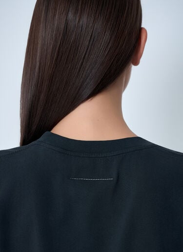 Logo Motif T-Shirt MM6 Maison Margiela Logo Motif T-Shirt Black mmm0262003