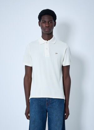 ERL Script Polo Shirt White erl0160004