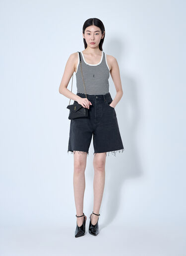 Saint Laurent Cassandre Tank Top Black sla0260080