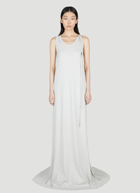 GANNI X-Long Flared Dress Black gan0251023