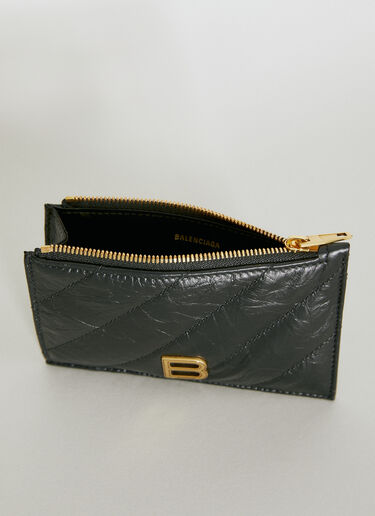 Balenciaga 크러시 롱 카드홀더 블랙 bal0254054