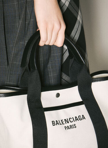 Balenciaga Biarritz Small Tote Bag Cream bal0258022