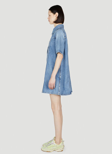 GANNI Vintage Wash Mini Dress Blue gan0252018