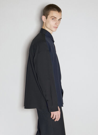 Marni トロピカル　ウールシャツ ブラック mni0155003