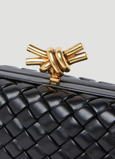Bottega Veneta Knot Minaudiere Clutch Bag Black bov0253025