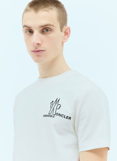 Moncler Grenoble 徽标贴花 T 恤 白色 mog0155008