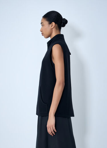 RIER High-Neck Zip Vest Black rrr0364005