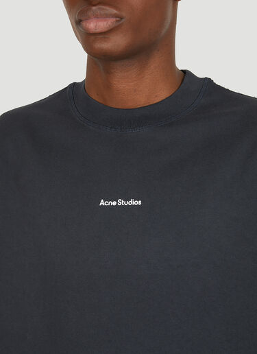Acne Studios 로고 티셔츠 네이비 acn0150041